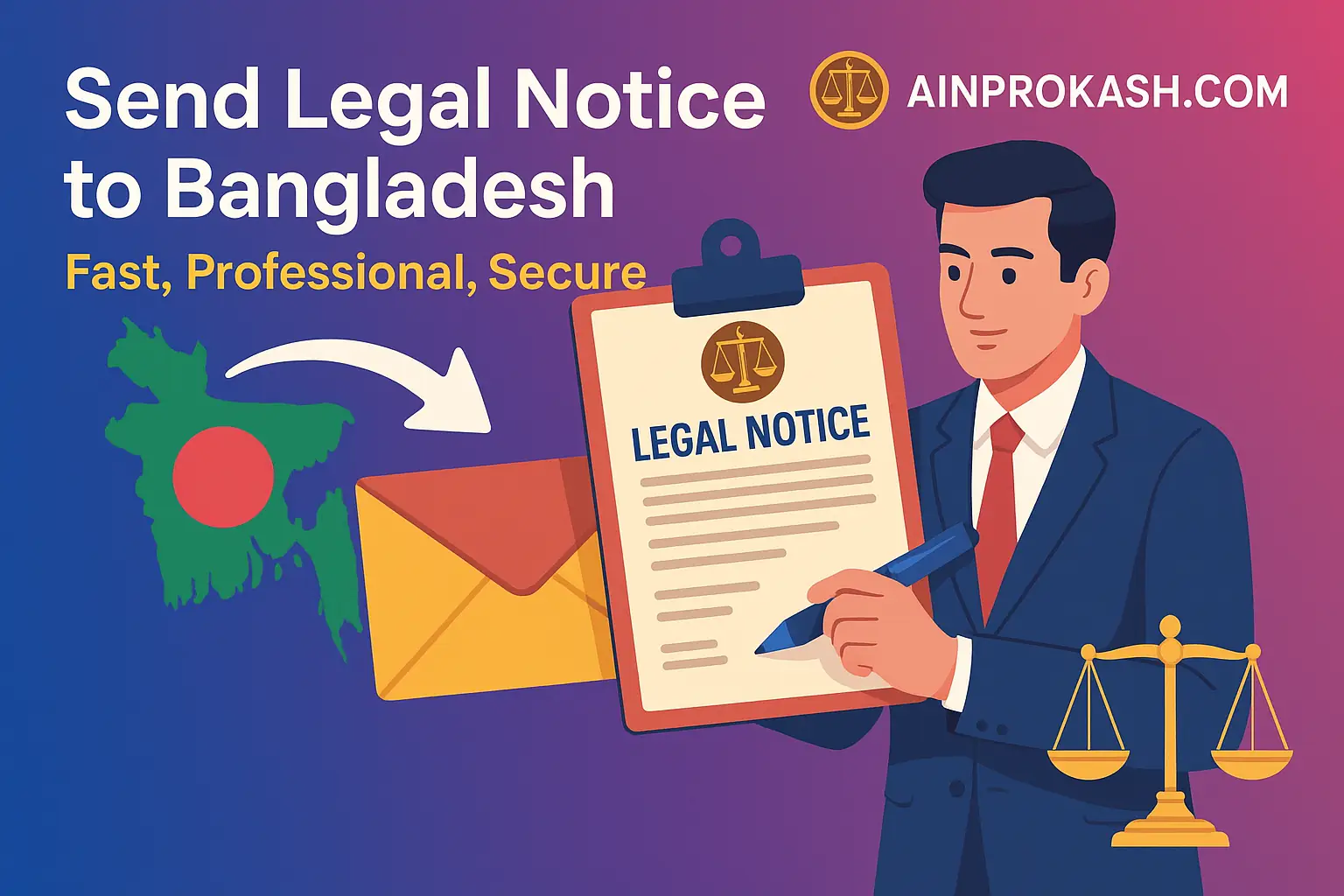 Send legal Notice To Bangladesh