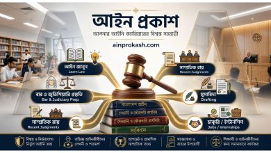 আইন প্রকাশ – আইন শিখুন, বার ও জুডিশিয়ারি প্রস্তুতি, রায়, ড্রাফটিং ও লিগ্যাল জব | AinProkash
