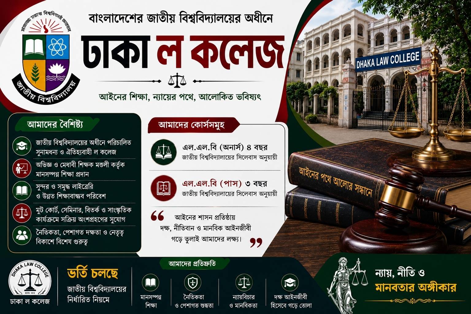 বাংলাদেশের জাতীয় বিশ্ববিদ্যালয়ের অধীনে ঢাকা ল কলেজ